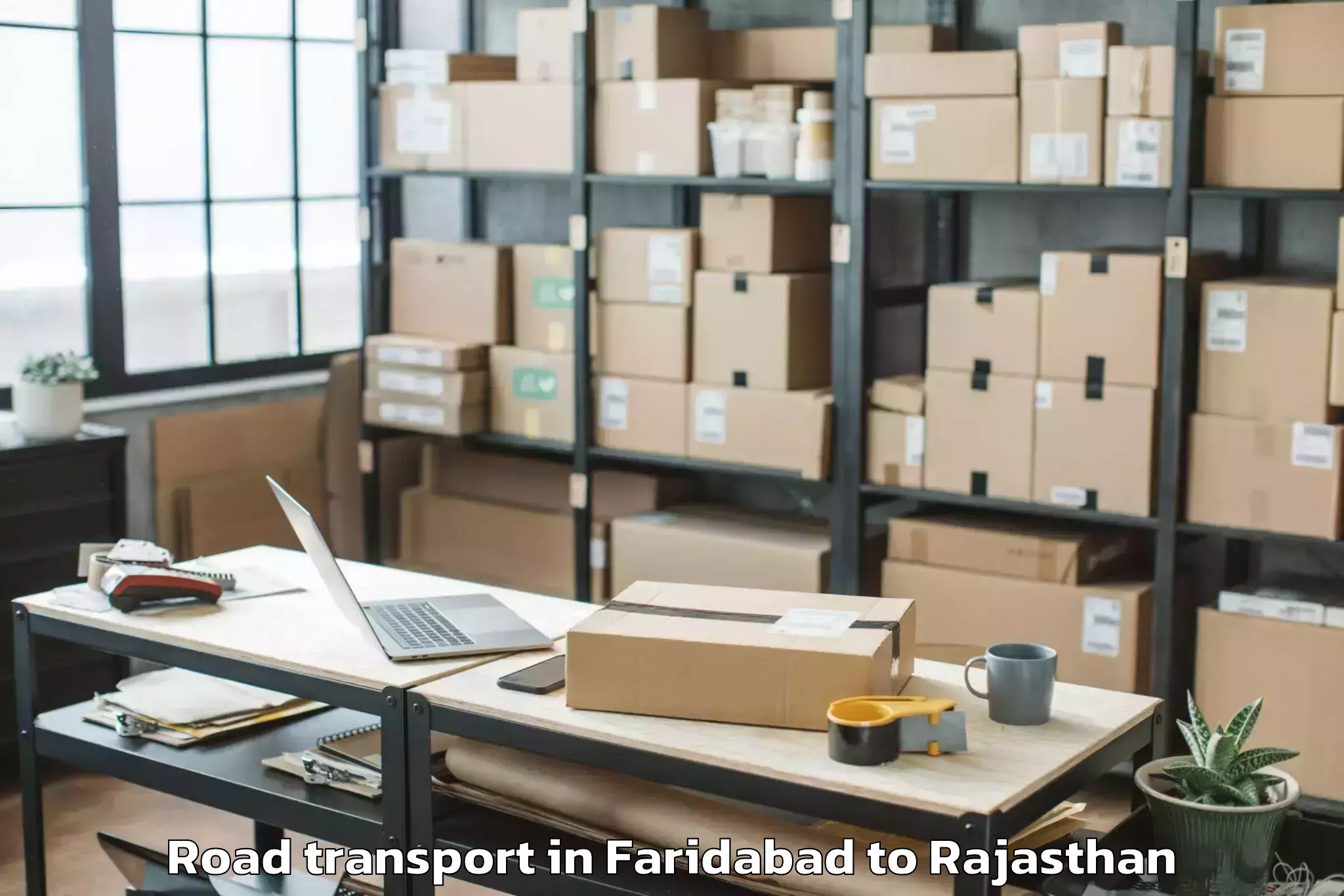 Get Faridabad to Sangam University Bhilwara Road Transport